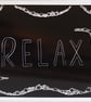 Relax bubbles, bathroom print, A4 sized, unframed, black, green