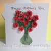 Beautiful rolled flower Mother's day card