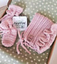 Gift Set Newborn Bonnet and Socks 100% Merino