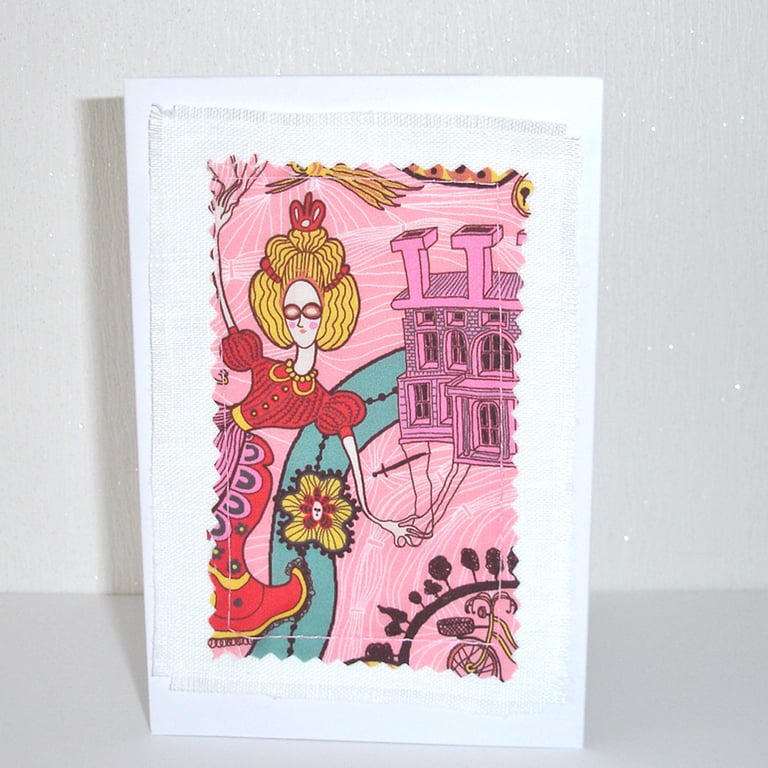 Liberty Fabric Shirley Smith Grayson Perry Blank Greetings Card Notelet