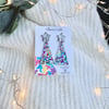 Modern Christmas Tree Earrings