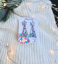 Modern Christmas Tree Earrings - Image 1