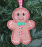 hanging gingerbread boy ornament - Image 1