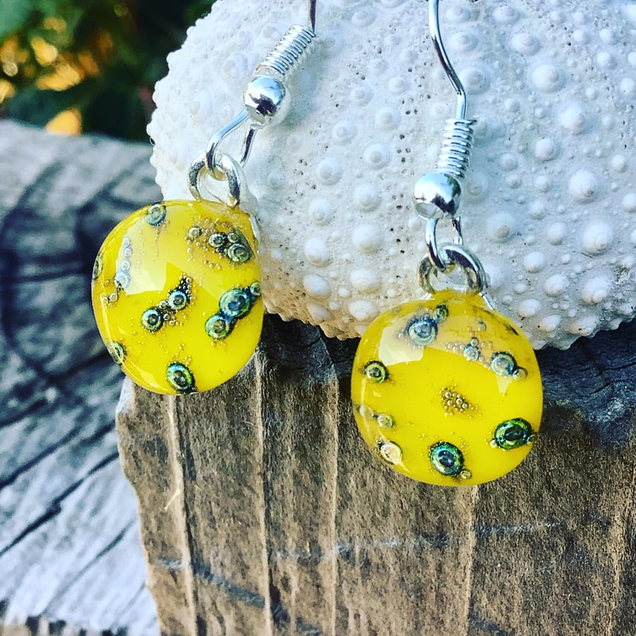 Sunshine Bubble Glass Earrings