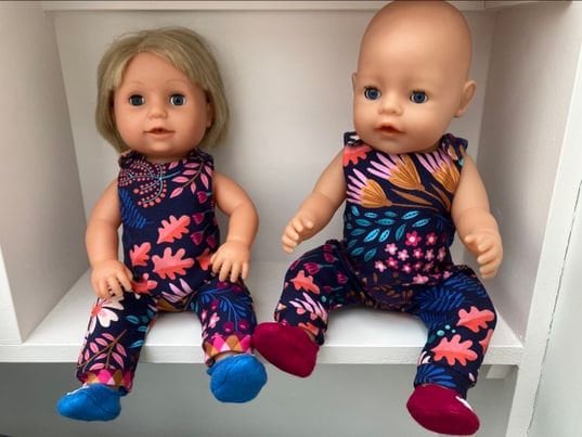 Doll dungarees