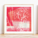 Garden Life 1 Square Art Print - Abstract Moments Collection