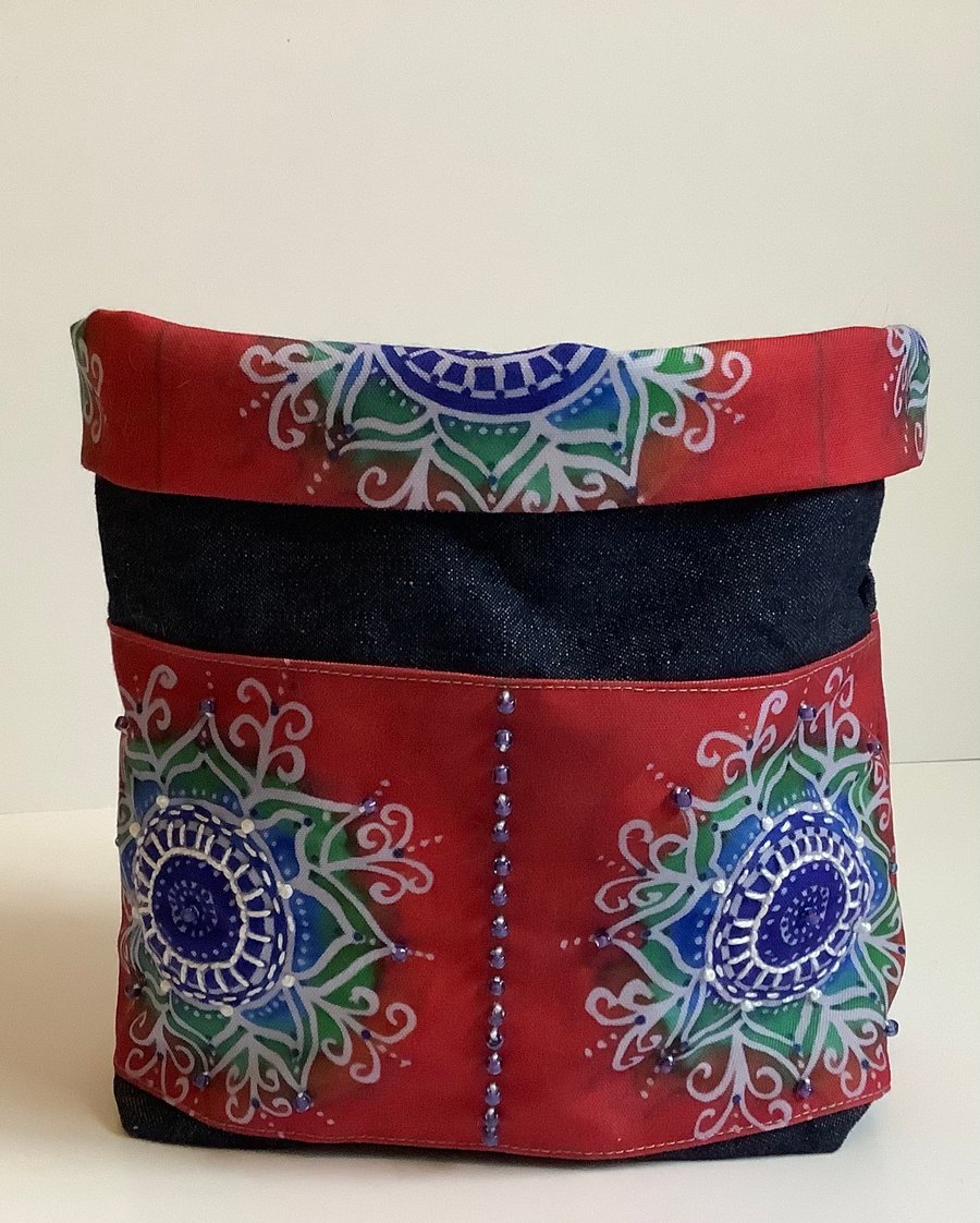 Fabric storage bin
