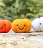 Pumpkin Pals - Needle Felt Felted Wool Autumn Fall Halloween Friends - Image 2