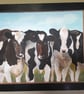 Acrylic Picture of Cows