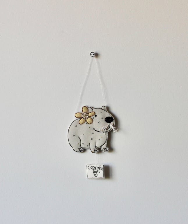 'Capybara Love' - Capybara Hanging Decoration