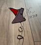 Stained glass freestanding bird 
