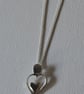 Handmade Eco silver 'You have my heart' pendant - Image 2