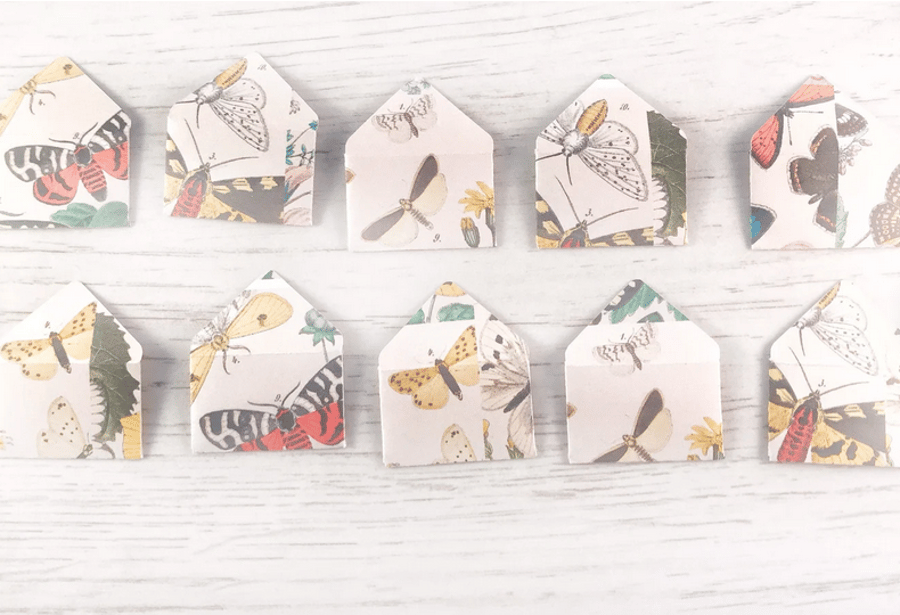 Butterfly mini envelopes with mini note card