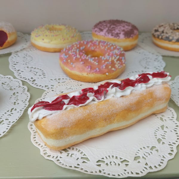 Fake Split Cream Jam Doughnut Home, Party, T.V., Film, Theatre, Shop, Photo Prop
