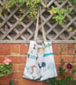 Tote bag: forest animals, fully lined with inside pocket