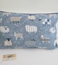 Blue  Sheep Cushion Cover - Image 1