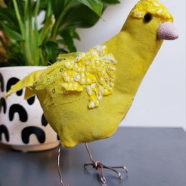 Canary inspired Soft Sculpture Ornament Decoration