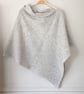 Poncho merino lambswool silver grey  - Image 4