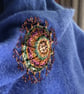 Large Covid Brooch - recycled - Image 4