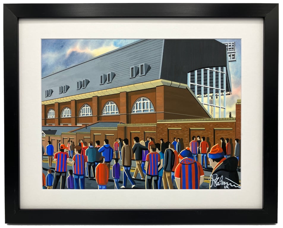 Crystal Palace, Selhurst Pk Framed, Football Art Print 14" x 11" Frame 
