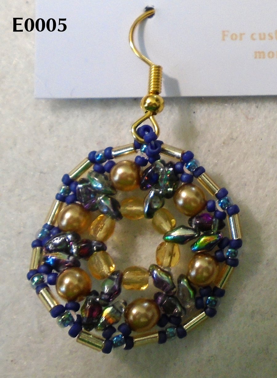 1920s-style bead earrings (customisable)