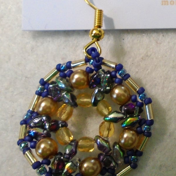 1920s-style bead earrings (customisable)