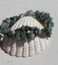 Green Moss Agate Crystal Gemstone Beaded Bracelet "Spring Dew" - Image 2