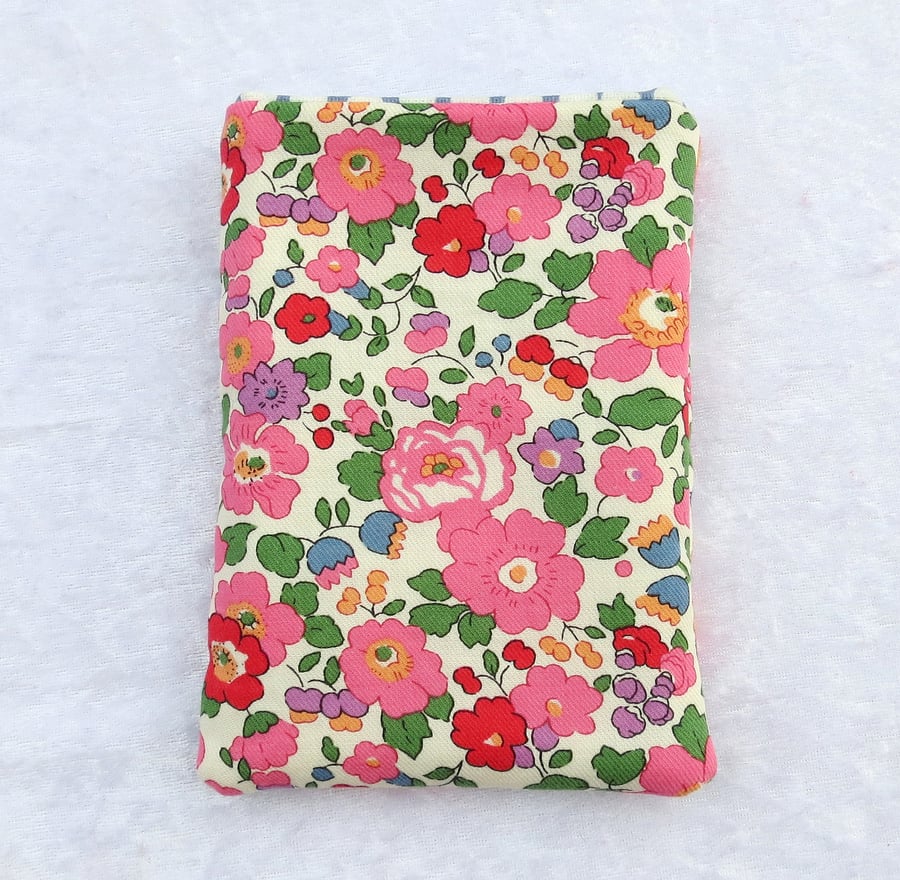 Passport Pouch, passport sleeve, made from Liberty Lantana