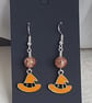 Gorgeous Orange Witches Hat Earrings. - Image 2
