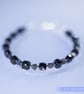 Bracelet Spinel Hematite and Sterling Silver unisex unique handmade - Image 6