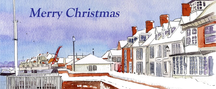 Burnham-on-Crouch The Quay in Snow