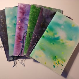 Handmade Sketchbook with Watercolour Cover