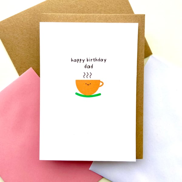 Dad Birthday Coffee Card