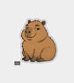 Funny Vinyl Die Cut Sticker For Adults - Cheeky Capybara