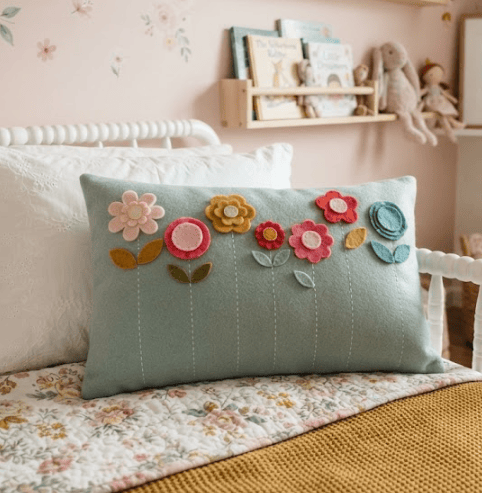 Pillow, Decorative Floral Cushion, for Girls bedroom or nursery