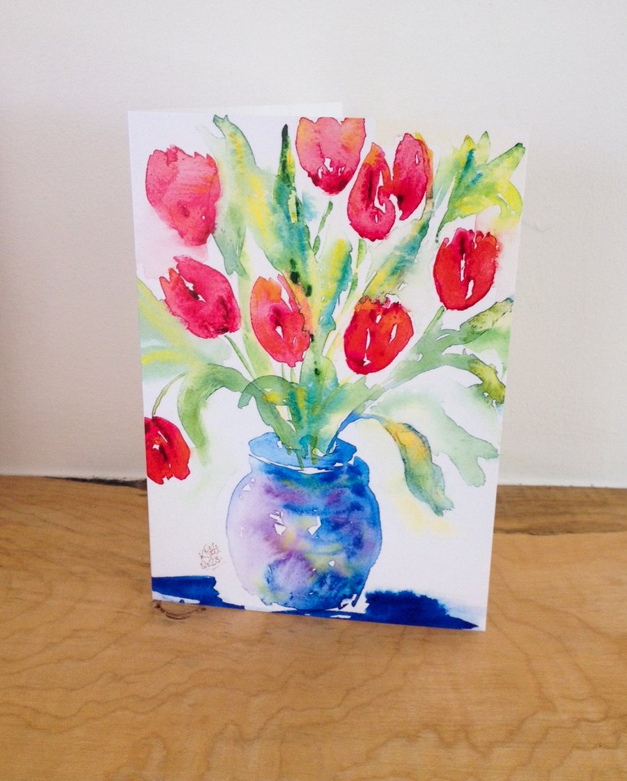 Tulips Greeting Card