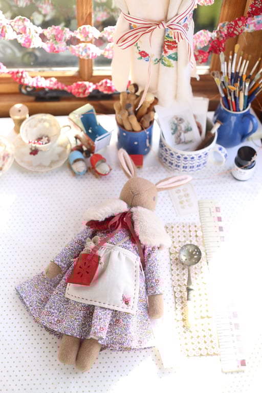 Heirloom Liberty Bunny- Medium size