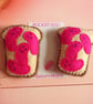 Jelly beanz on toast pocket hug (pink) and pocket hug card 