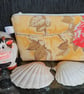 Lovely retro zip pouch yellow with red roses - Image 1
