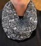 Spotty Cotton Jersey Infinity Scarf