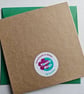 Button Heart Christmas Wishes Card 5' x 5'  - Image 7
