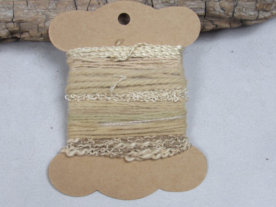Small Birch Pale Fawn Natural Dye Textured Thread Pack