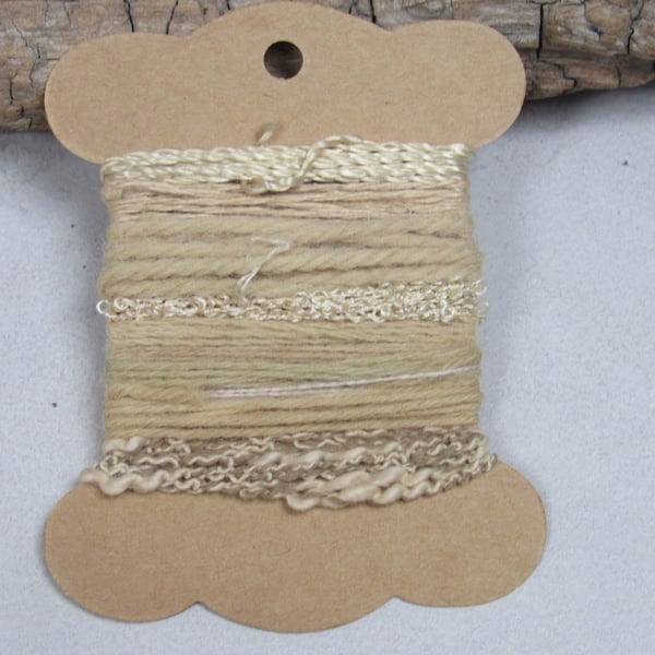 Small Birch Pale Fawn Natural Dye Textured Thread Pack
