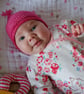 Pixie baby hat - hand knit little pixie style hat with ear flaps and a tassel - Image 5