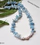 Artisan AA Brazilian Aquamarine, Opal & Baroque Pearl Necklace  - Image 4