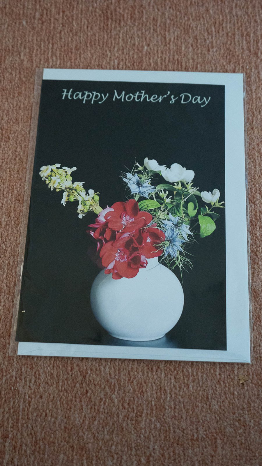 A5 Flower Arrangement Mother's Day Card - Original Photo