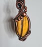 Natural Tigers Eye & Copper Pendant Necklace Gift Crystal Jewellery Jewelry - Image 2