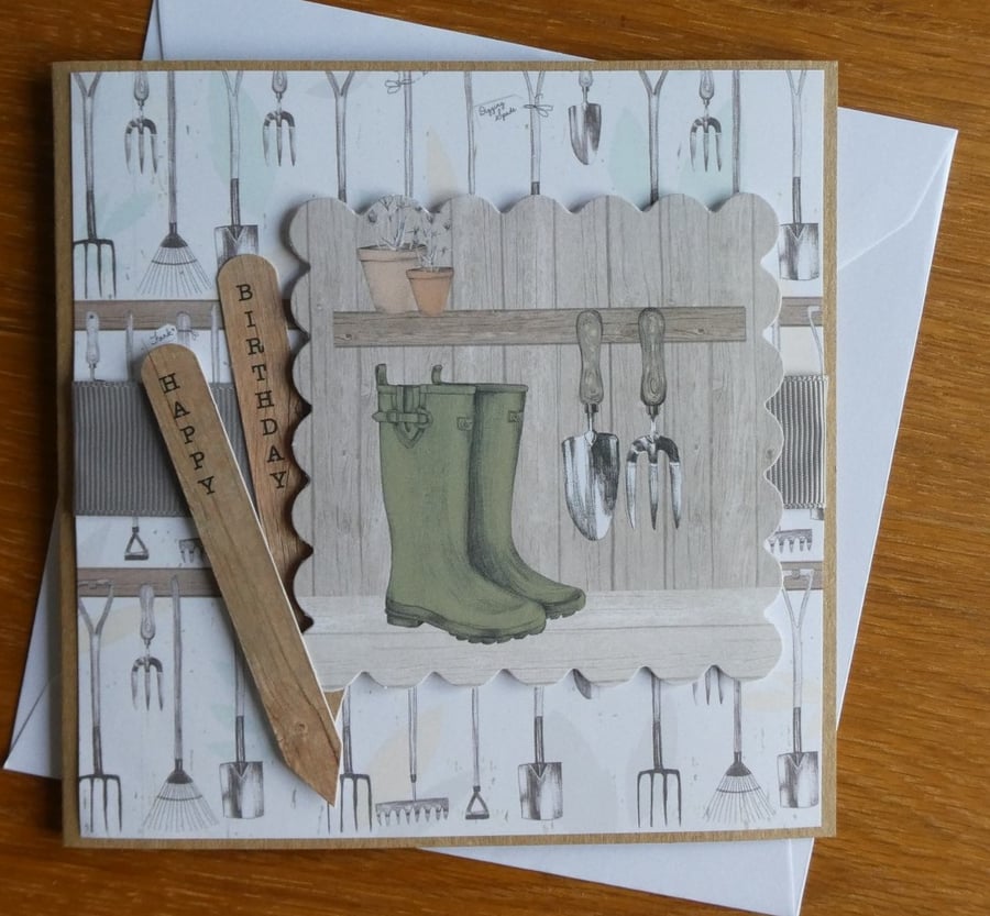 Wellingtons Birthday Card