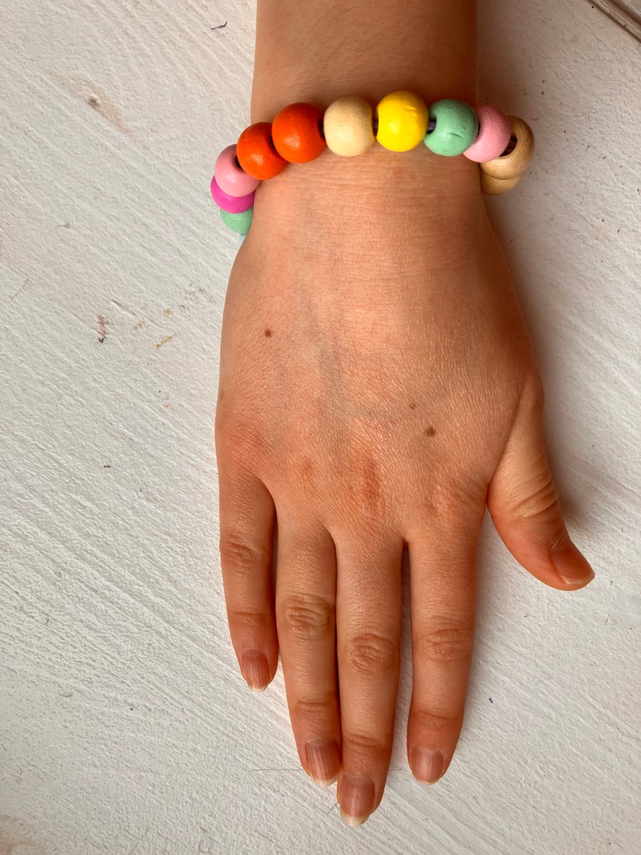 Handcrafted Wooden Bead GS Bracelet 04
