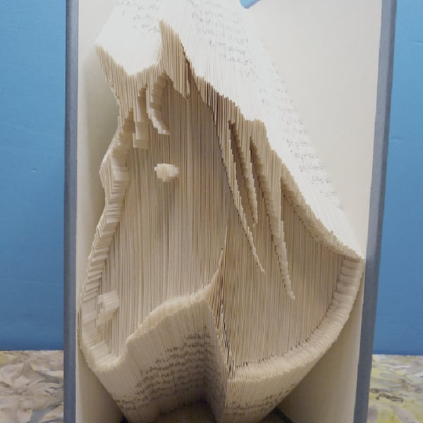 Horse Face, Simple COMBI Book Folding Pattern - EMAILED PDF PATTERN